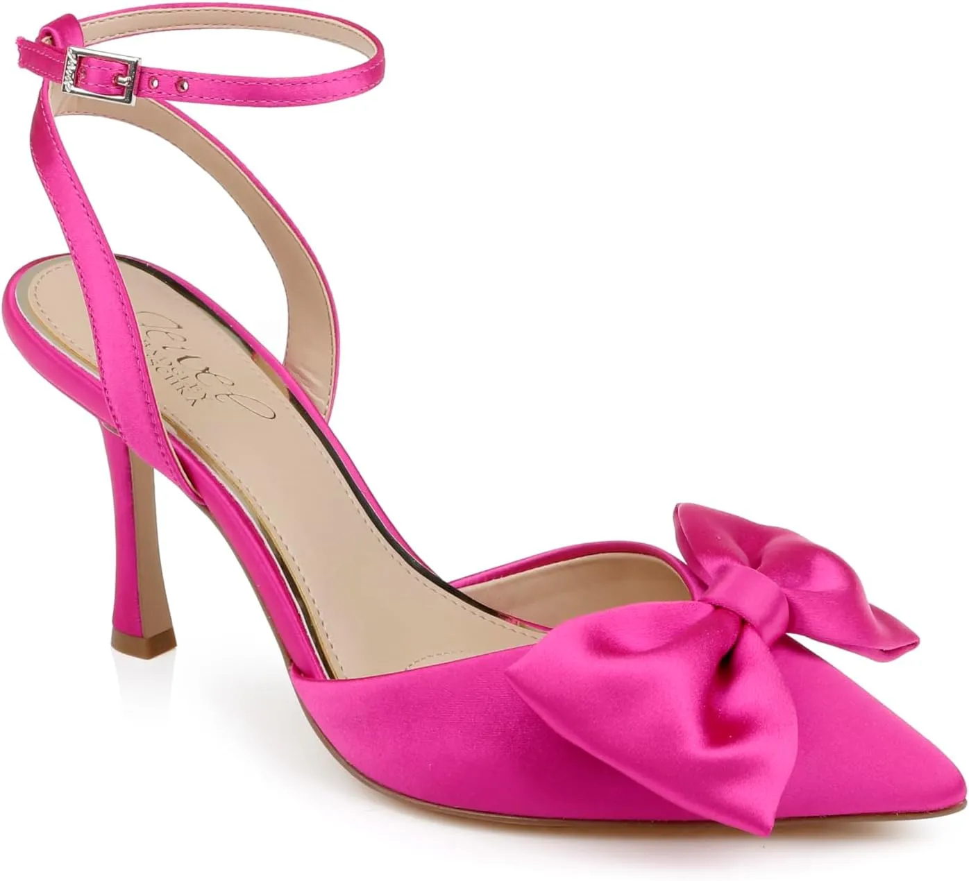 Jewel Badgley Mischka Yanna Satin Stiletto with Bow