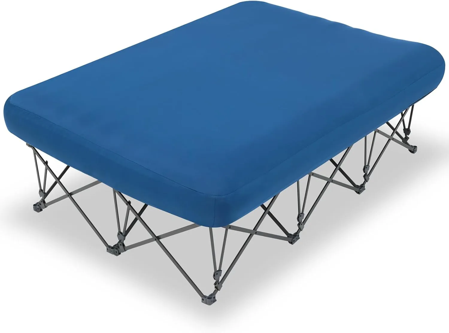 KAMPKEEPER Camping Cot,Camping Cots for Adults,Folding Camping Cot with Inflatable Air Mattress and Carry Bag,for Outdoor Travel Camp Beach Vacation (not Included The Airpump)