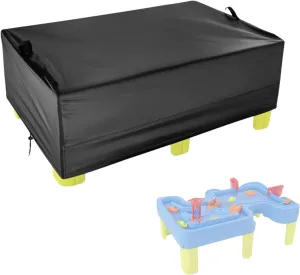 Kasla Water Table Cover for Simplay3 Big River and Roads Water Play Table, Outdoor Waterproof Dustproof Cover for Activity Table for Toddlers, Protect Toys and Water Table (Only Cover, 46"L×30"W×16"H)