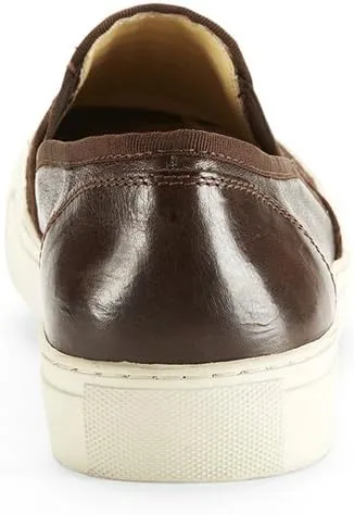 Kenneth Cole New York Men's Brown Rubber Press Pause Woven Slip-On Sneaker