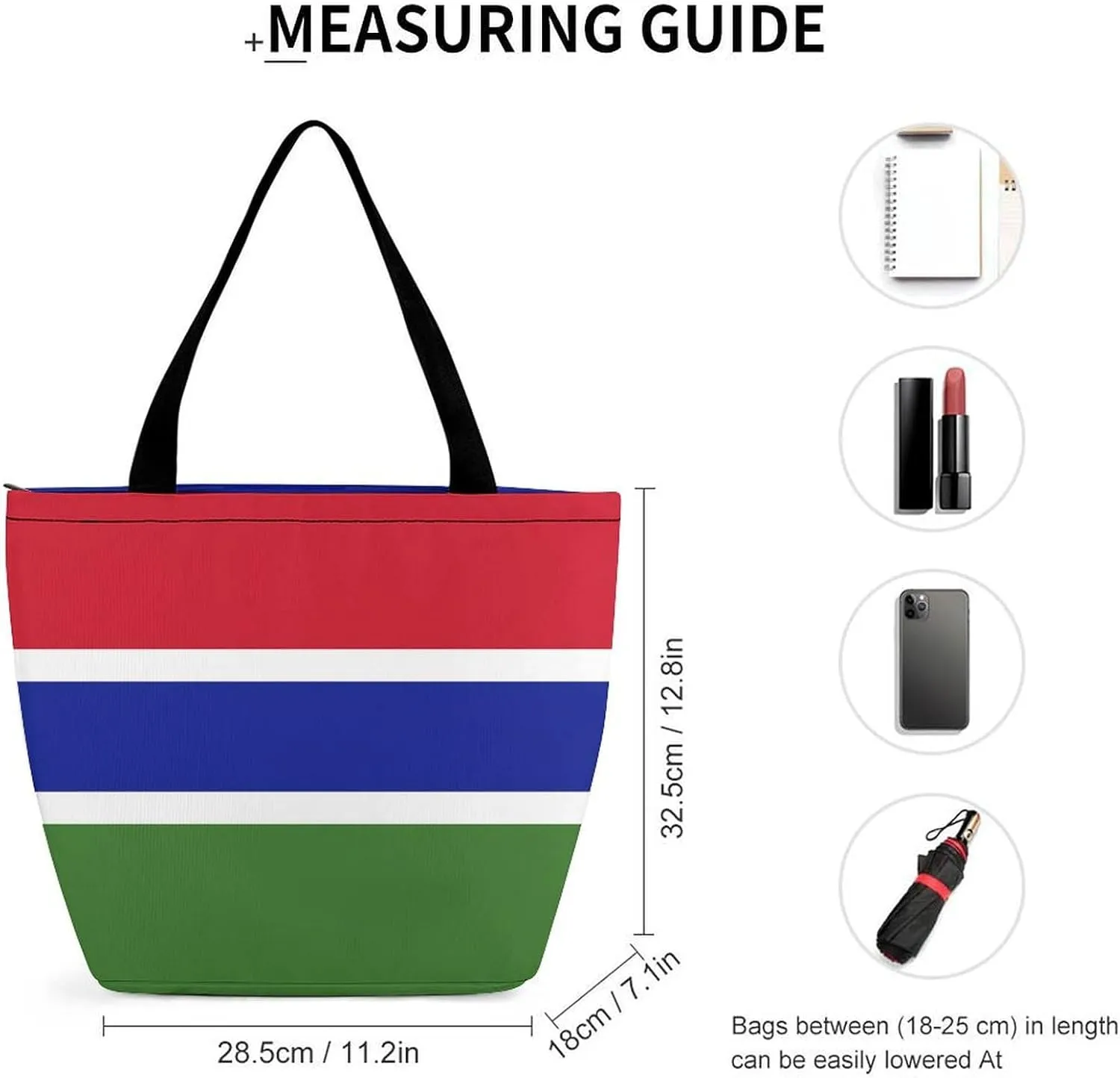 KiRYu East Timor Flag Women's Practical Tote Handbag with Zipper for Travel and Gym Use
