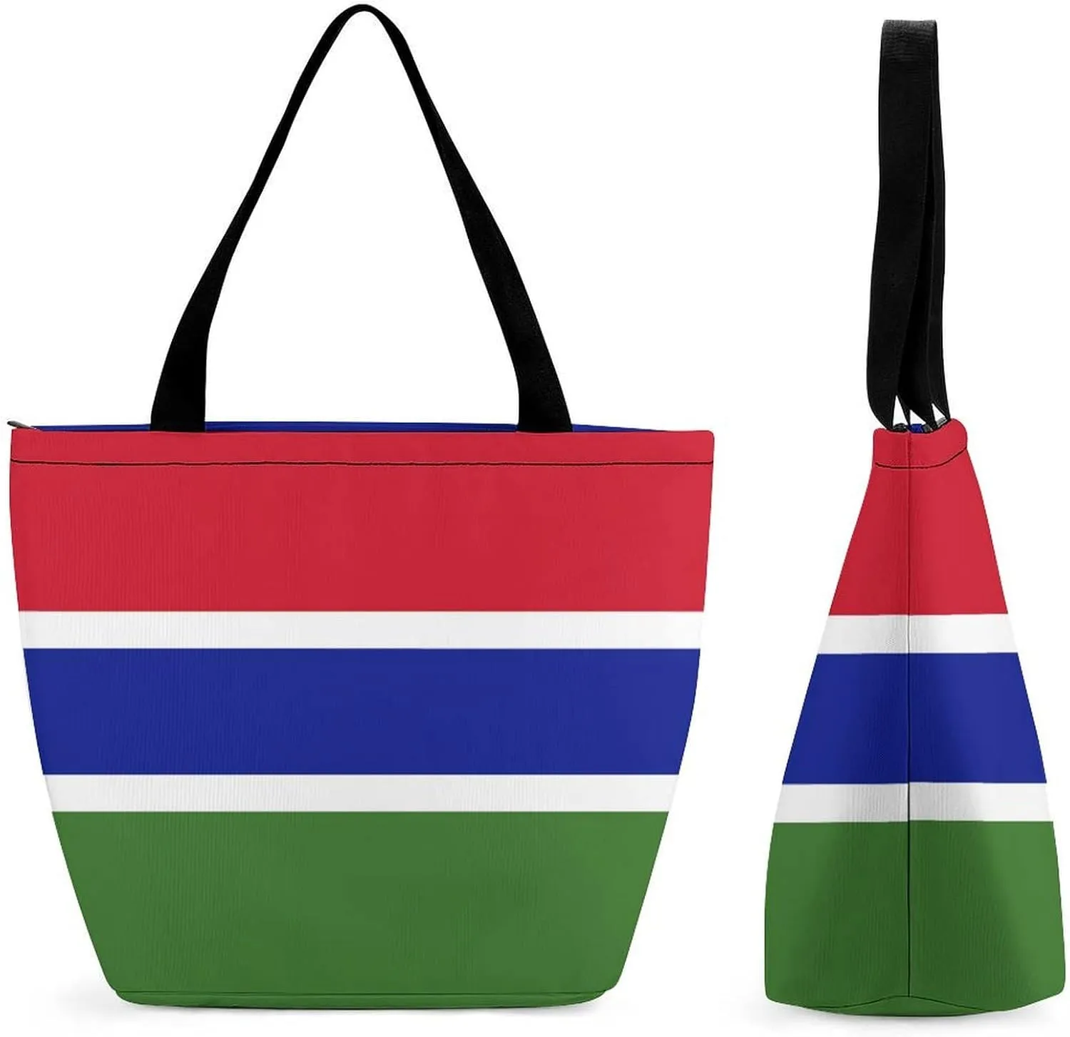 KiRYu East Timor Flag Women's Practical Tote Handbag with Zipper for Travel and Gym Use