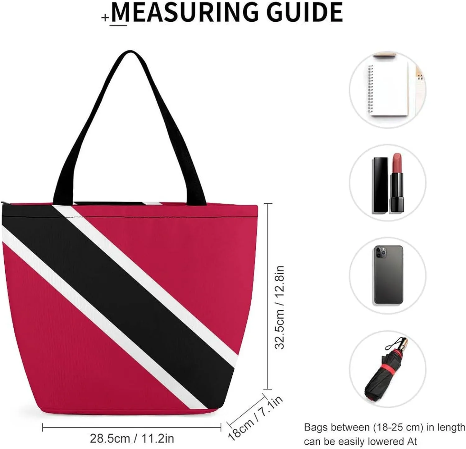 KiRYu Trendy British Antarctic Territory Flag Women's Large Shoulder Bag Perfect for Daily Errands and Shopping