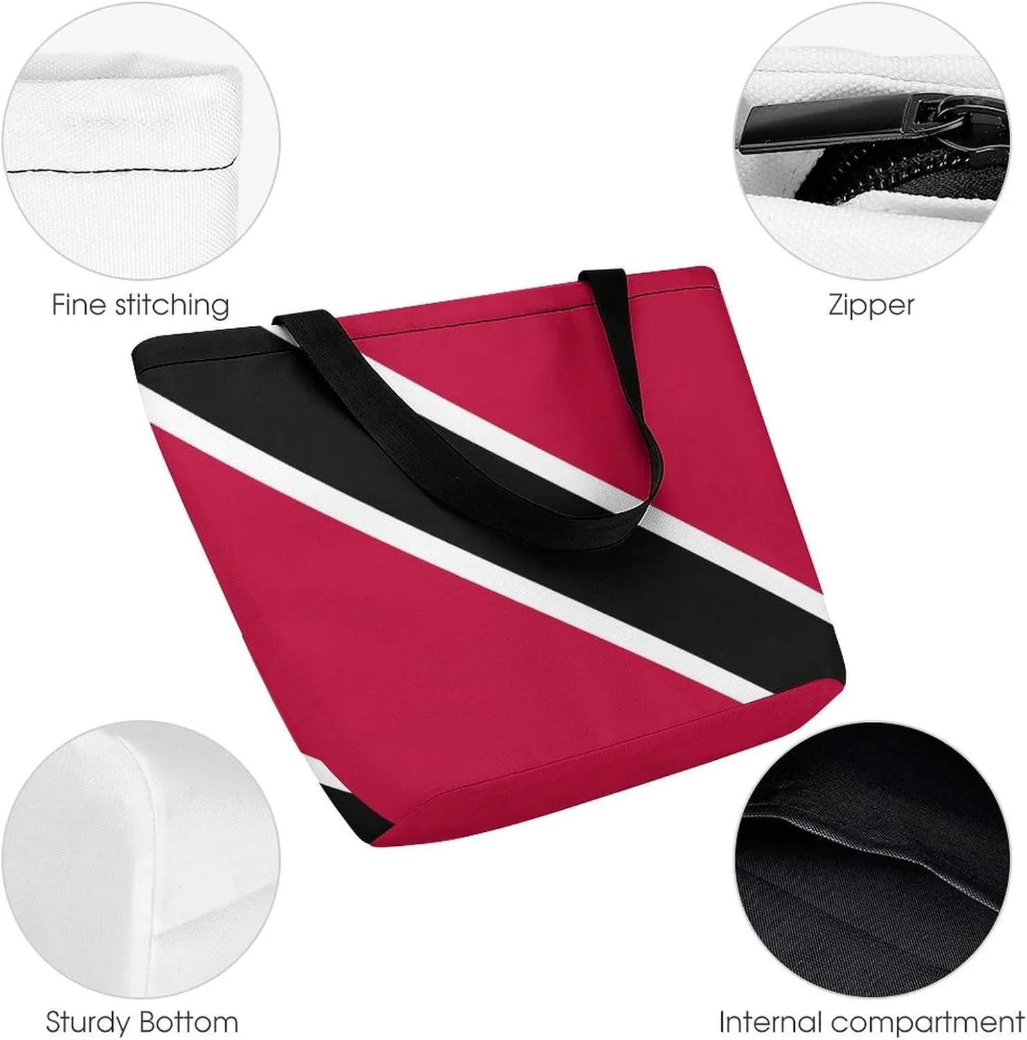 KiRYu Trendy British Antarctic Territory Flag Women's Large Shoulder Bag Perfect for Daily Errands and Shopping