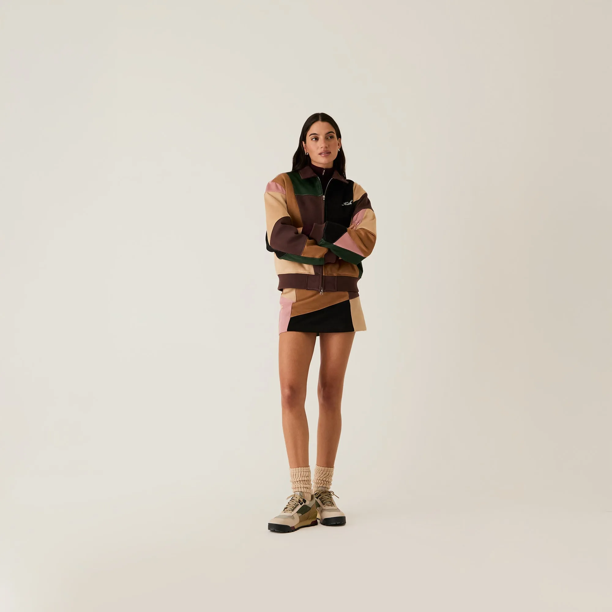 Kith Women Carmel Patchwork Micro Skirt - Derby