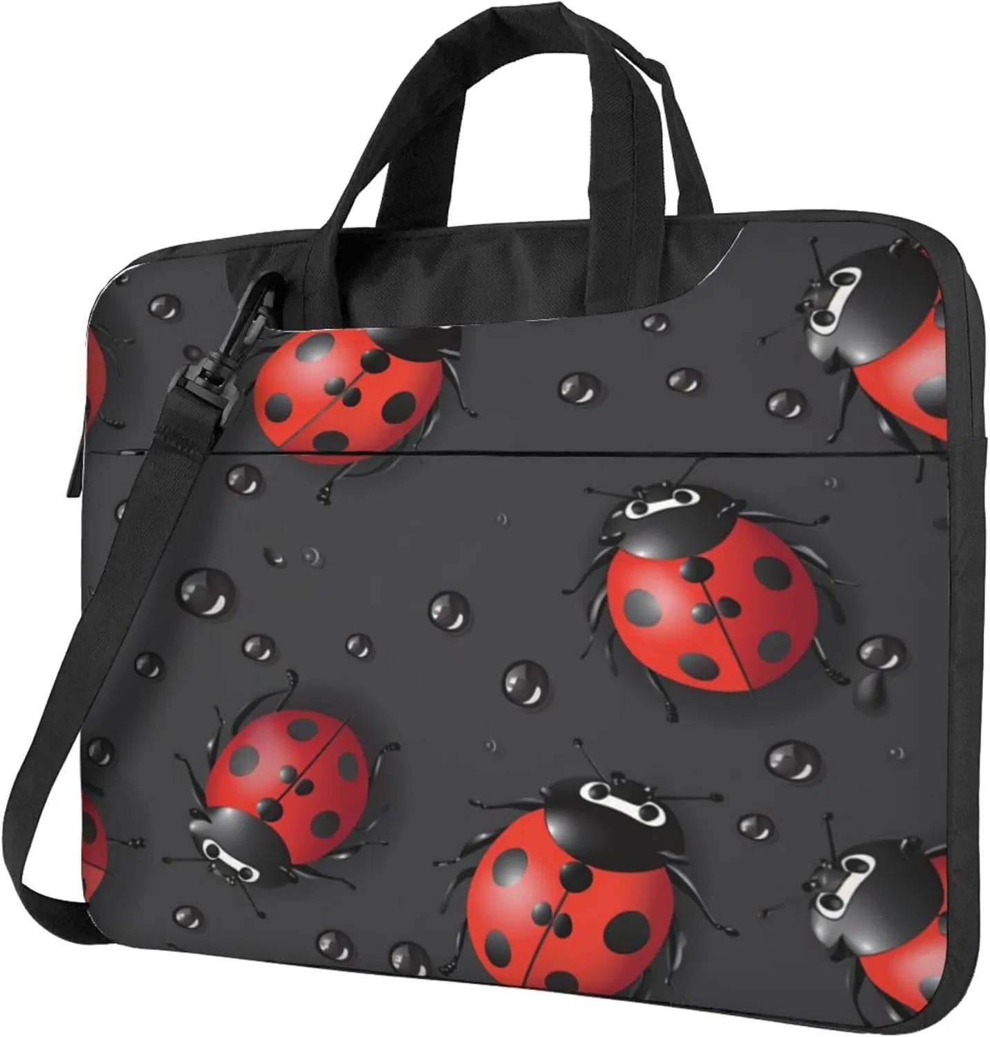 Ladybugs Laptop Shoulder Bag for Women, Ladybugs Laptop Sleeve Case Durable Computer Bag