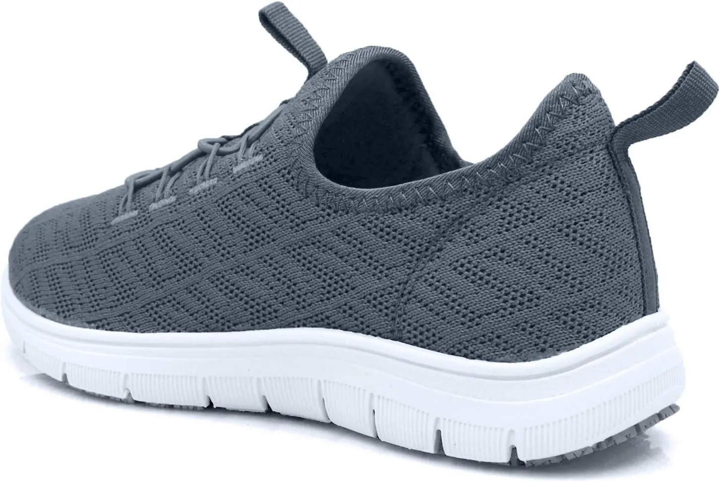 Laforst Jewel 3155 Womens Synthetic Mesh Upper Lace Up Slip Resistant Server Waitress Slip On Sneaker Free Socks