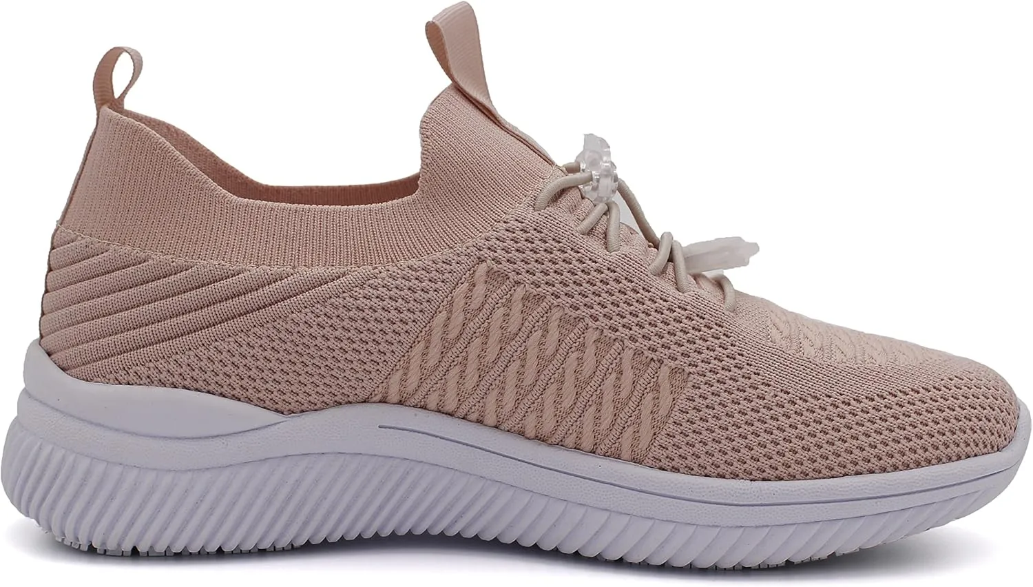 Laforst Jewel Womens Synthetic Mesh Upper Lace Up Nonslip Server Waitress Slip On Sneaker Free Socks