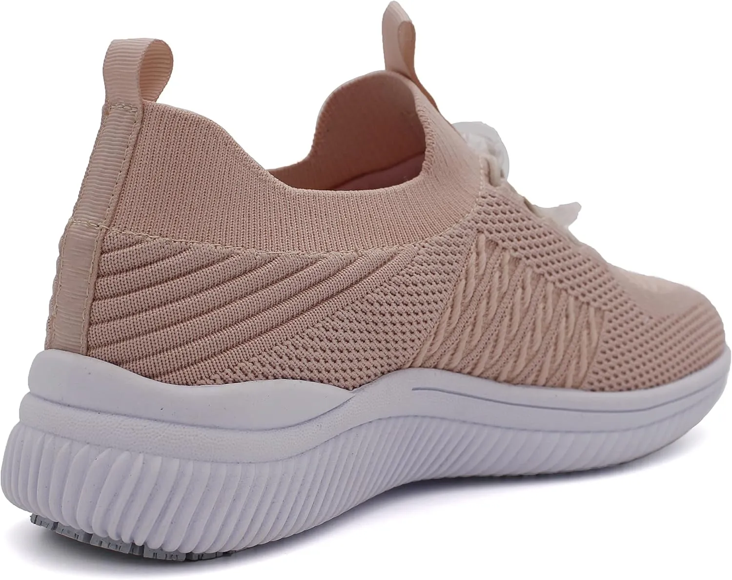 Laforst Jewel Womens Synthetic Mesh Upper Lace Up Nonslip Server Waitress Slip On Sneaker Free Socks