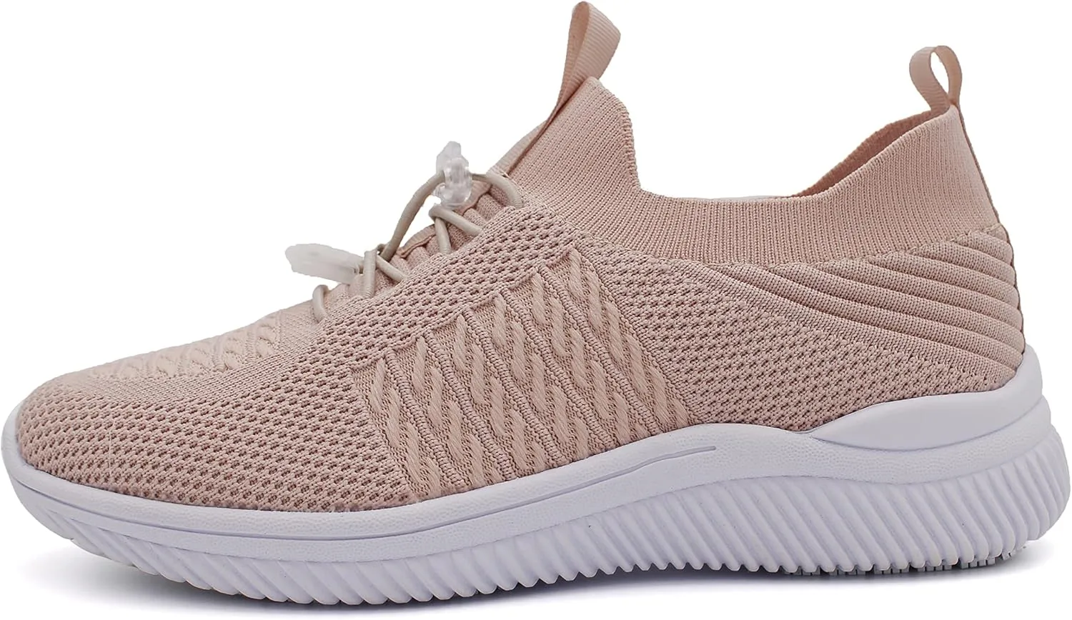 Laforst Jewel Womens Synthetic Mesh Upper Lace Up Nonslip Server Waitress Slip On Sneaker Free Socks