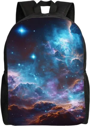 Laptop Backpack for Women Men Carry-on Backpack Universe Galaxy Space Daypack Lightweight Travel Shoulder Bags