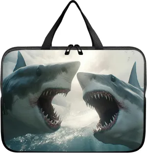 Laptop Sleeve Case Bag 15 inch, Sharks Slim Carrying Case Durable Handbag Travel Laptop Bag for 15 inch MacBook Air M3/M2/15 Pro/Surface Laptop 7/6/5/4/3/ Dell XPS 15 Plus