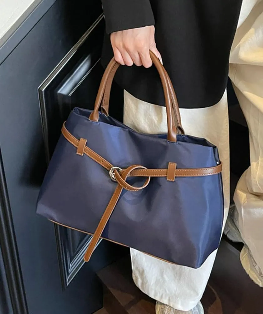 Large Capacity Belt Solid Tote Bag for Women Durable Outdoor Shoulder Bag Practical Work Holiday Underarm Bags 2025