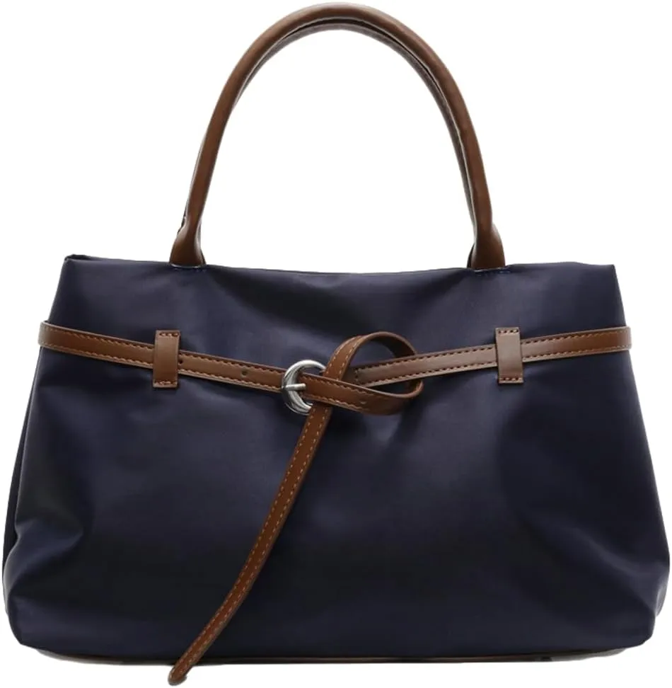 Large Capacity Belt Solid Tote Bag for Women Durable Outdoor Shoulder Bag Practical Work Holiday Underarm Bags 2025