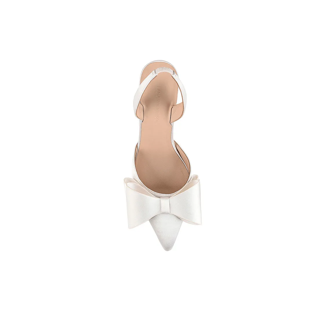 Lee Pump Ivory Satin