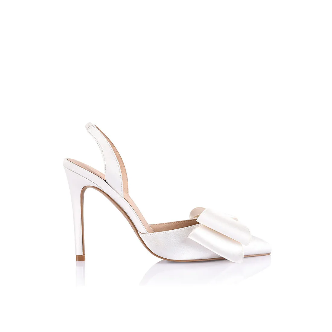 Lee Pump Ivory Satin