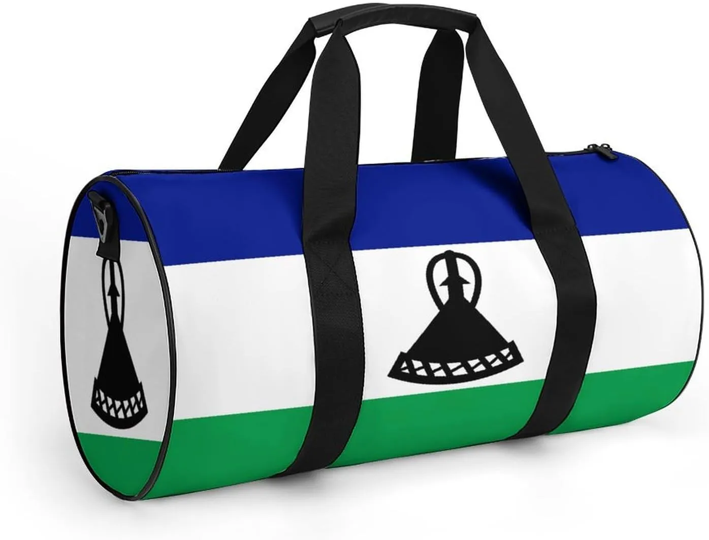Lesotho Flag Gym Duffel with Wet Pocket for Boys Girls Sports Travel Overnight Weekender