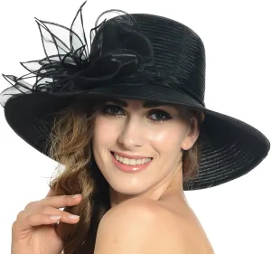 Lightweight Church Derby Dress Wedding Hat #S052