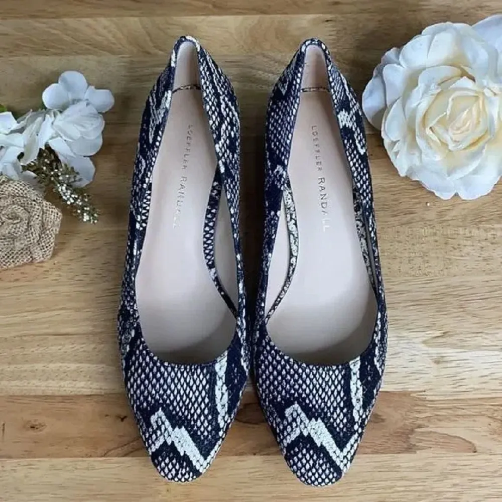 Loeffler Randall  Snake Print Pumps 5.5M
