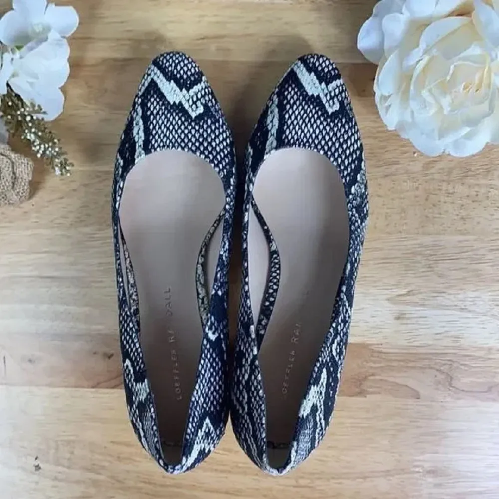 Loeffler Randall  Snake Print Pumps 5.5M
