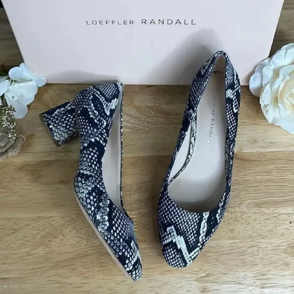 Loeffler Randall  Snake Print Pumps 5.5M