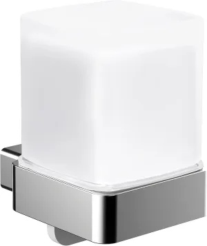 Loft Single-Handed Soap Dispenser Frosted Glass Part Plastic Pump, Die-cast zinc, Chrome, Einhandseifenspender
