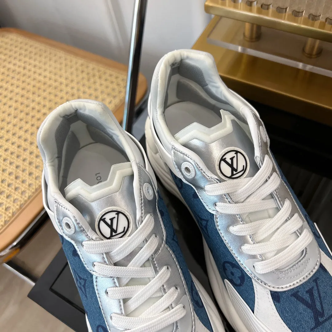 LV RUN 55 SNEAKER BLUE GRAY