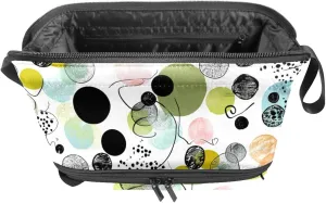 Makeup Bag Small,Makeup Travel Bag,Easter Doodle Ornamental Eggs,Makeup Organizer Bag