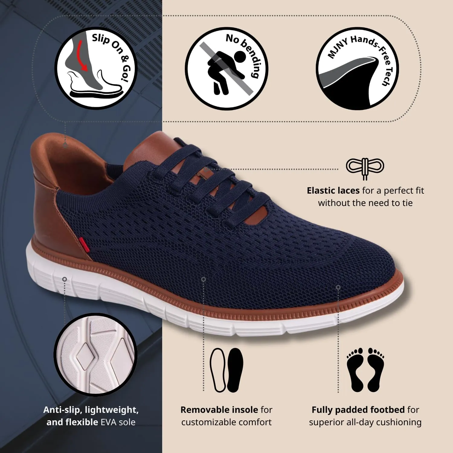 Marc Joseph New York Men's Edison Street (Hands Free Technology) Oxford
