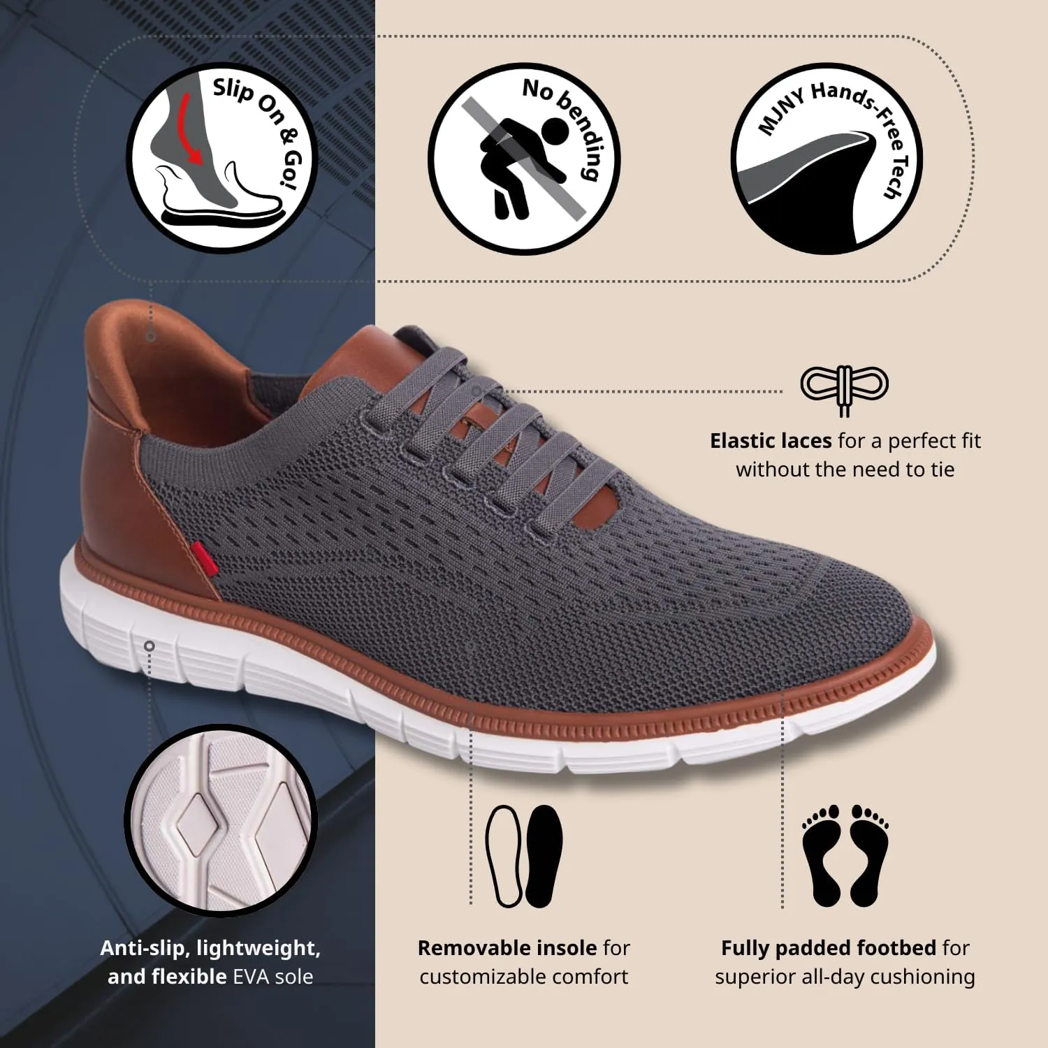 Marc Joseph New York Men's Edison Street (Hands Free Technology) Oxford