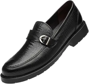 Men Crocodile Pattern Oxford Dress Shoes Slip On Business Formal Prom Wedding Tuxedo Anti Slip Low Top Comfortable