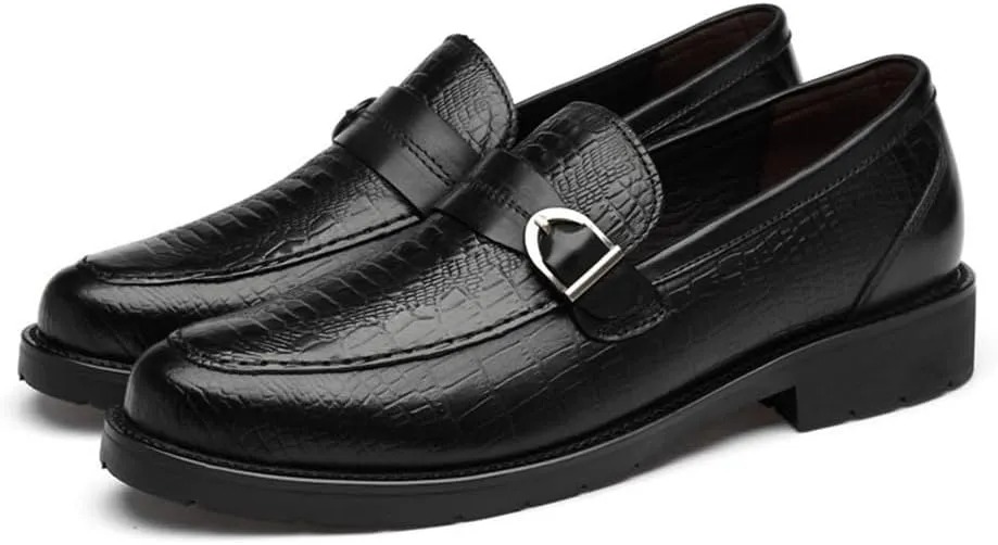 Men Crocodile Pattern Oxford Dress Shoes Slip On Business Formal Prom Wedding Tuxedo Anti Slip Low Top Comfortable