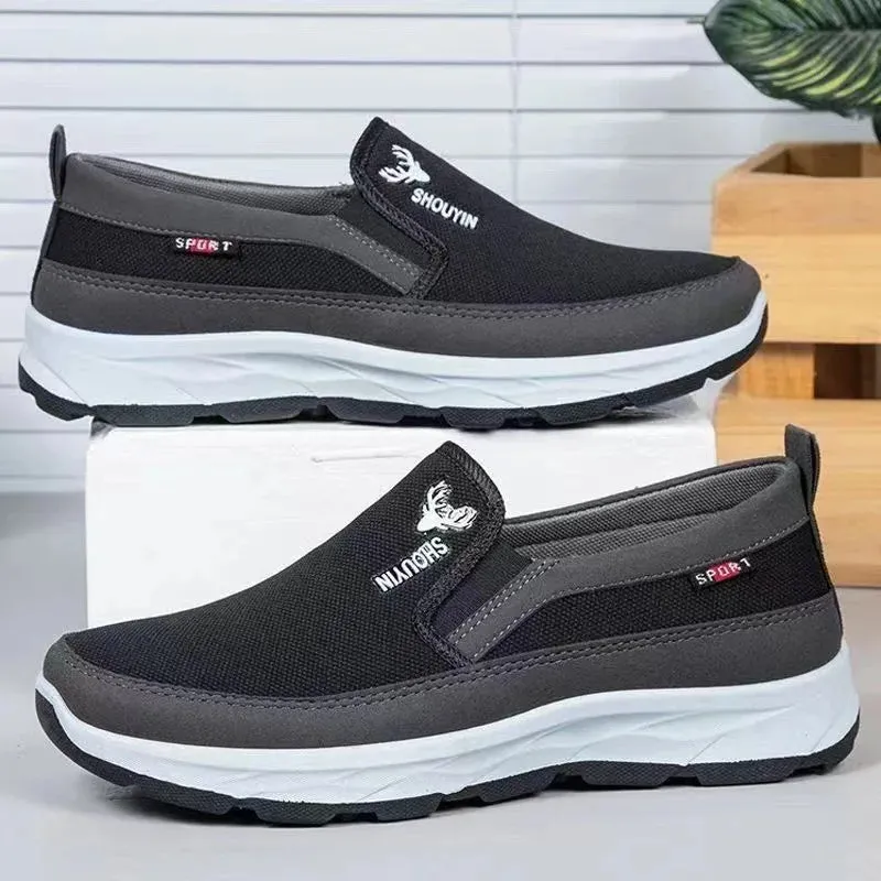 Men's Canvas Shoes with Soft Soles - Men's Oxford Sneakers