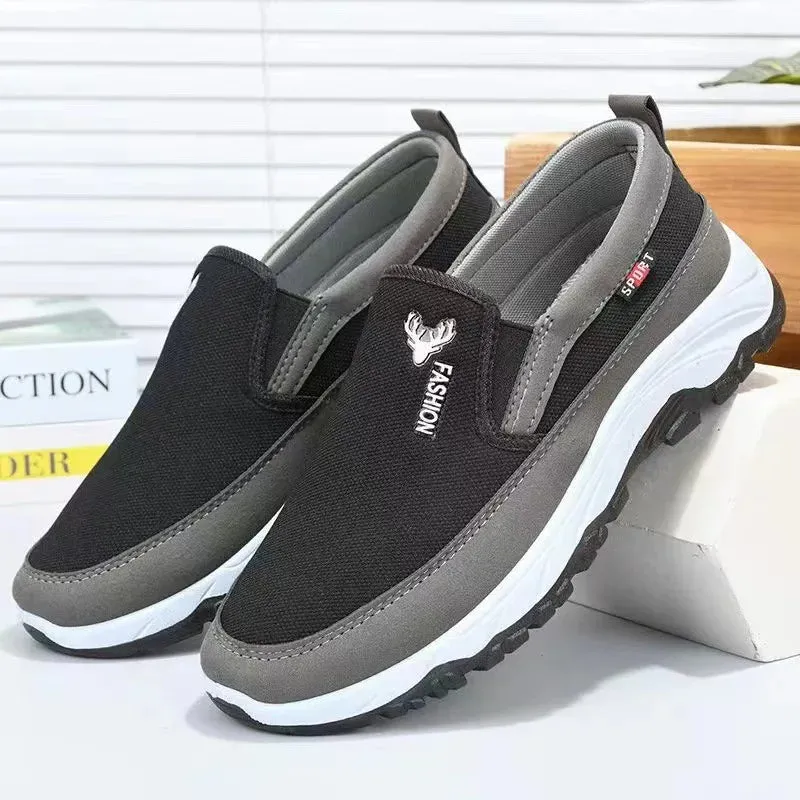 Men's Canvas Shoes with Soft Soles - Men's Oxford Sneakers