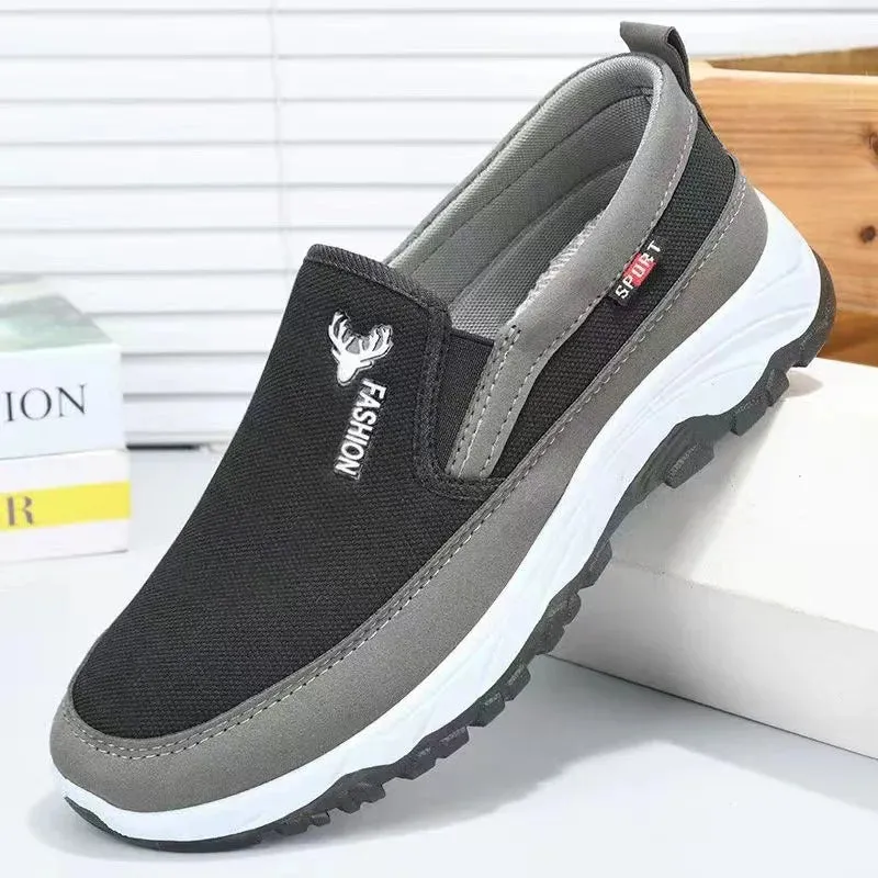 Men's Canvas Shoes with Soft Soles - Men's Oxford Sneakers