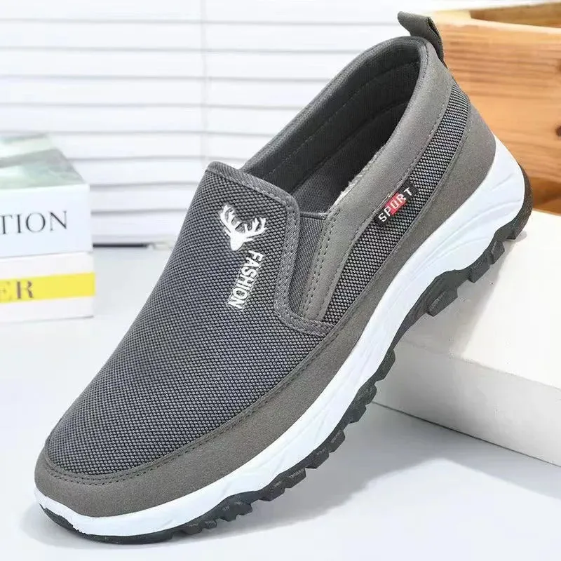 Men's Canvas Shoes with Soft Soles - Men's Oxford Sneakers
