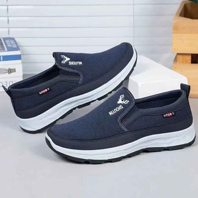 Men's Canvas Shoes with Soft Soles - Men's Oxford Sneakers