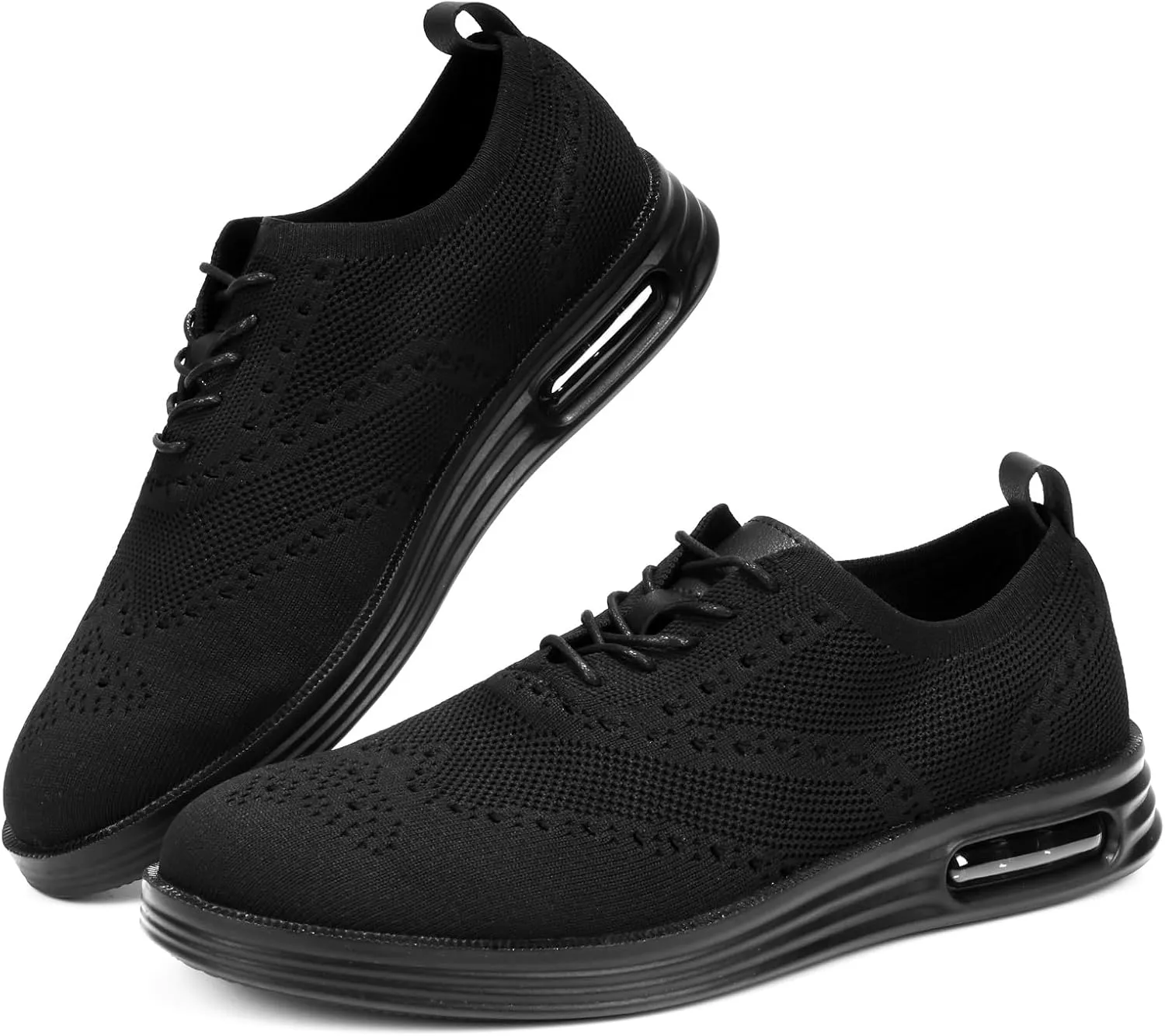 Mens Dress Shoes Casual Oxfords Shoes Knit Lightweight Breathable Business Work Shoes Walking Shoes Fashion Sneakers
