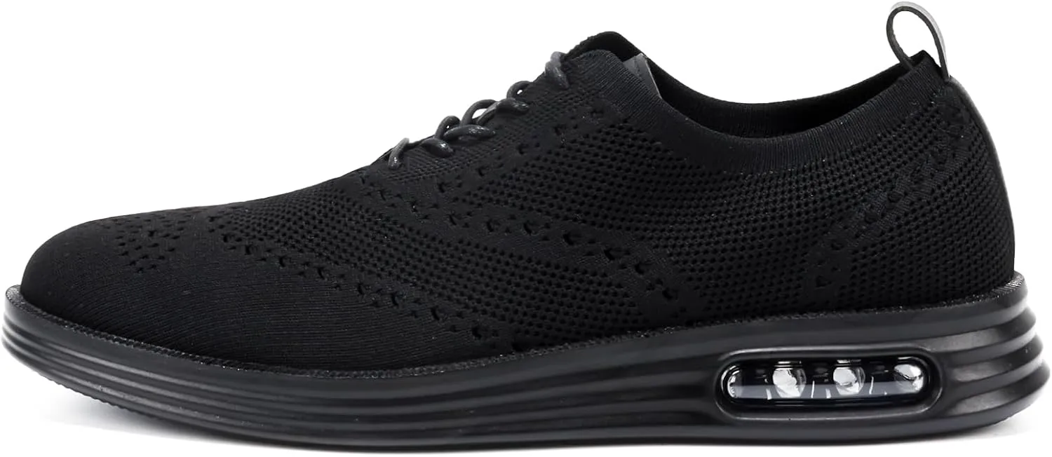 Mens Dress Shoes Casual Oxfords Shoes Knit Lightweight Breathable Business Work Shoes Walking Shoes Fashion Sneakers