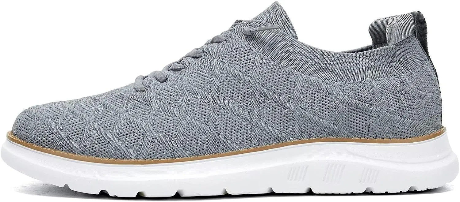 Men's Mesh Sneakers Oxfords Lace-Up Lightweight Casual Walking Shoes Driving Shoes