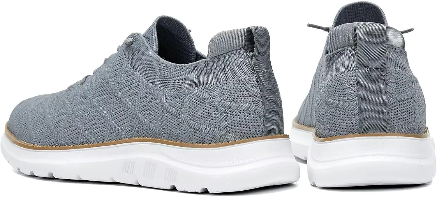 Men's Mesh Sneakers Oxfords Lace-Up Lightweight Casual Walking Shoes Driving Shoes