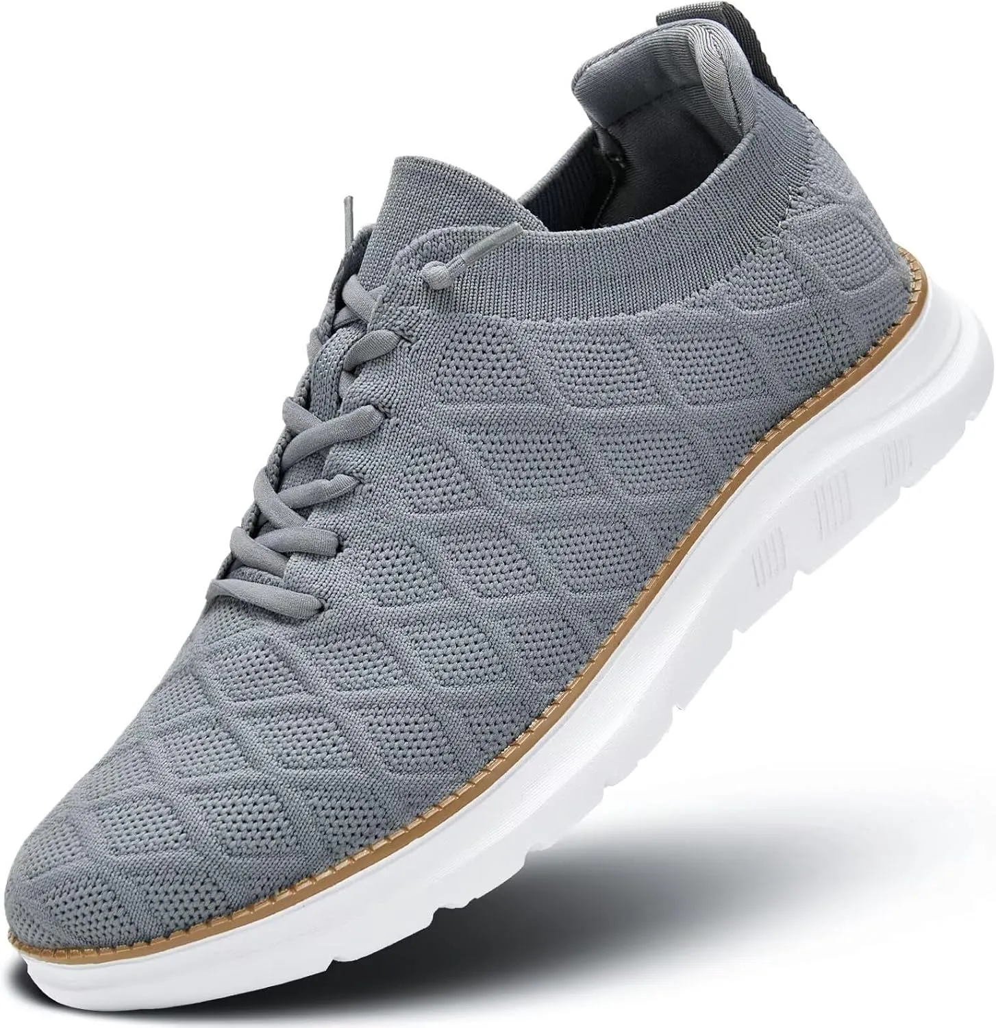 Men's Mesh Sneakers Oxfords Lace-Up Lightweight Casual Walking Shoes Driving Shoes