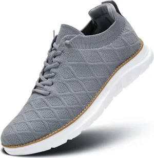 Men's Mesh Sneakers Oxfords Lace-Up Lightweight Casual Walking Shoes Driving Shoes