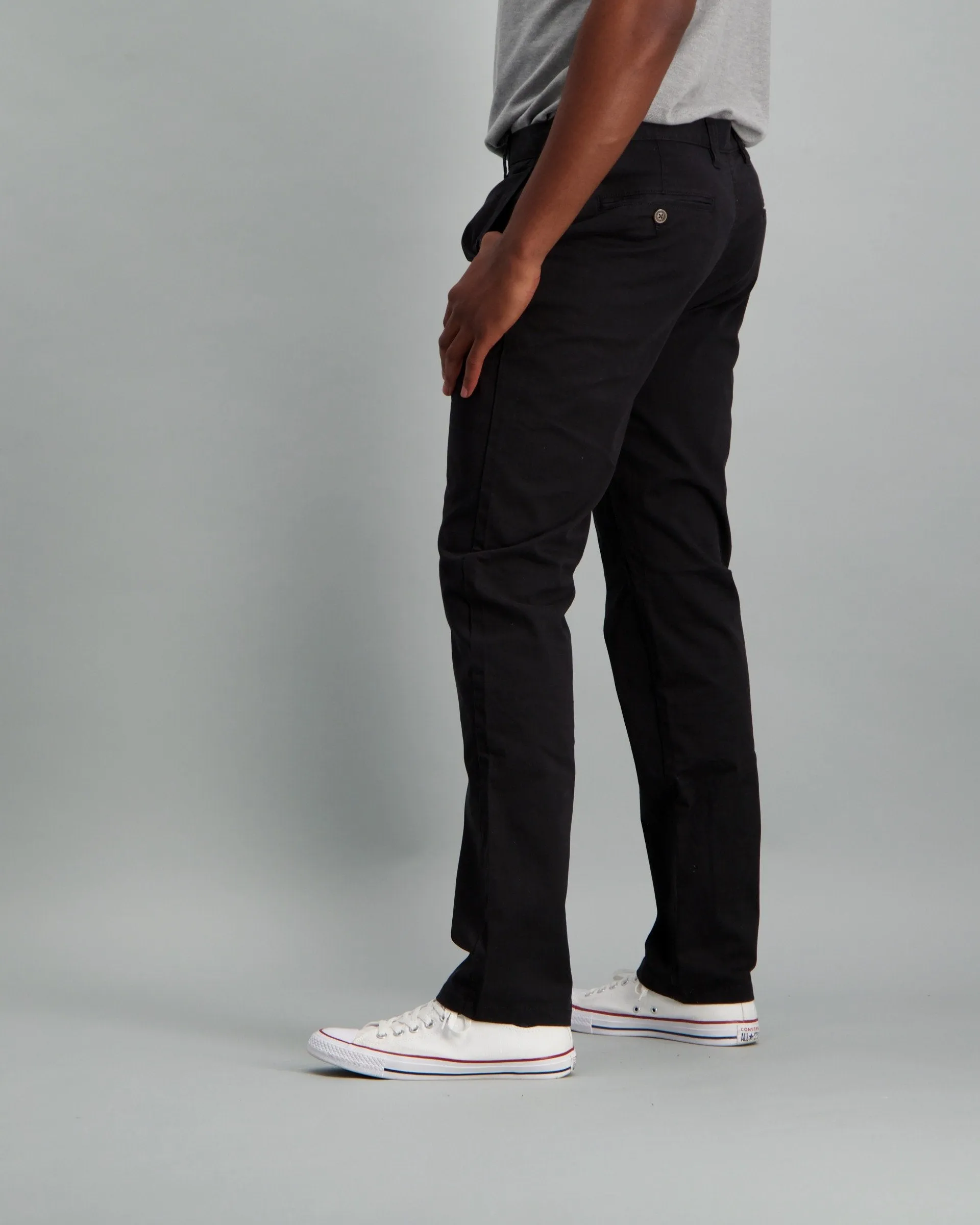 Men's Slim Stretch Chino - Black