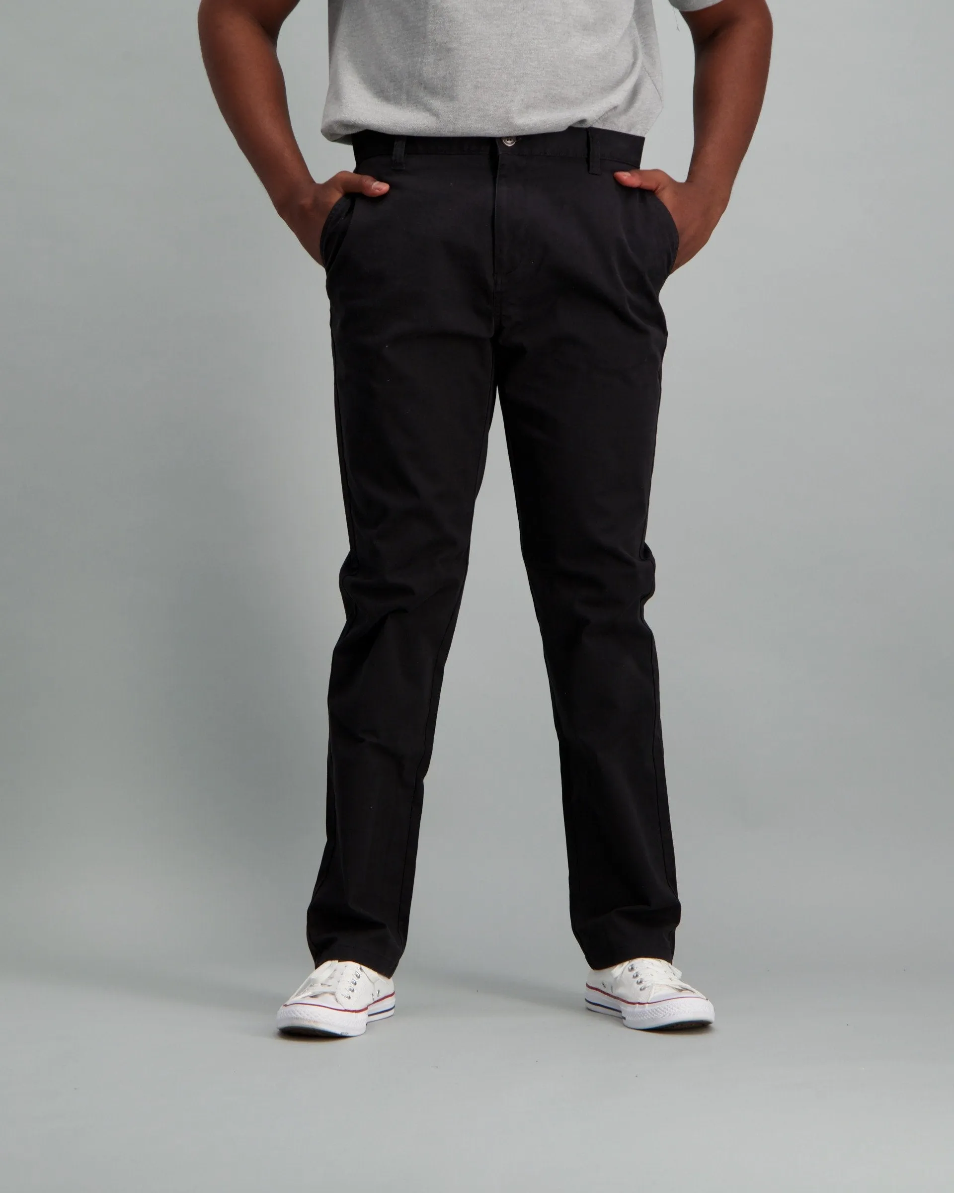 Men's Slim Stretch Chino - Black