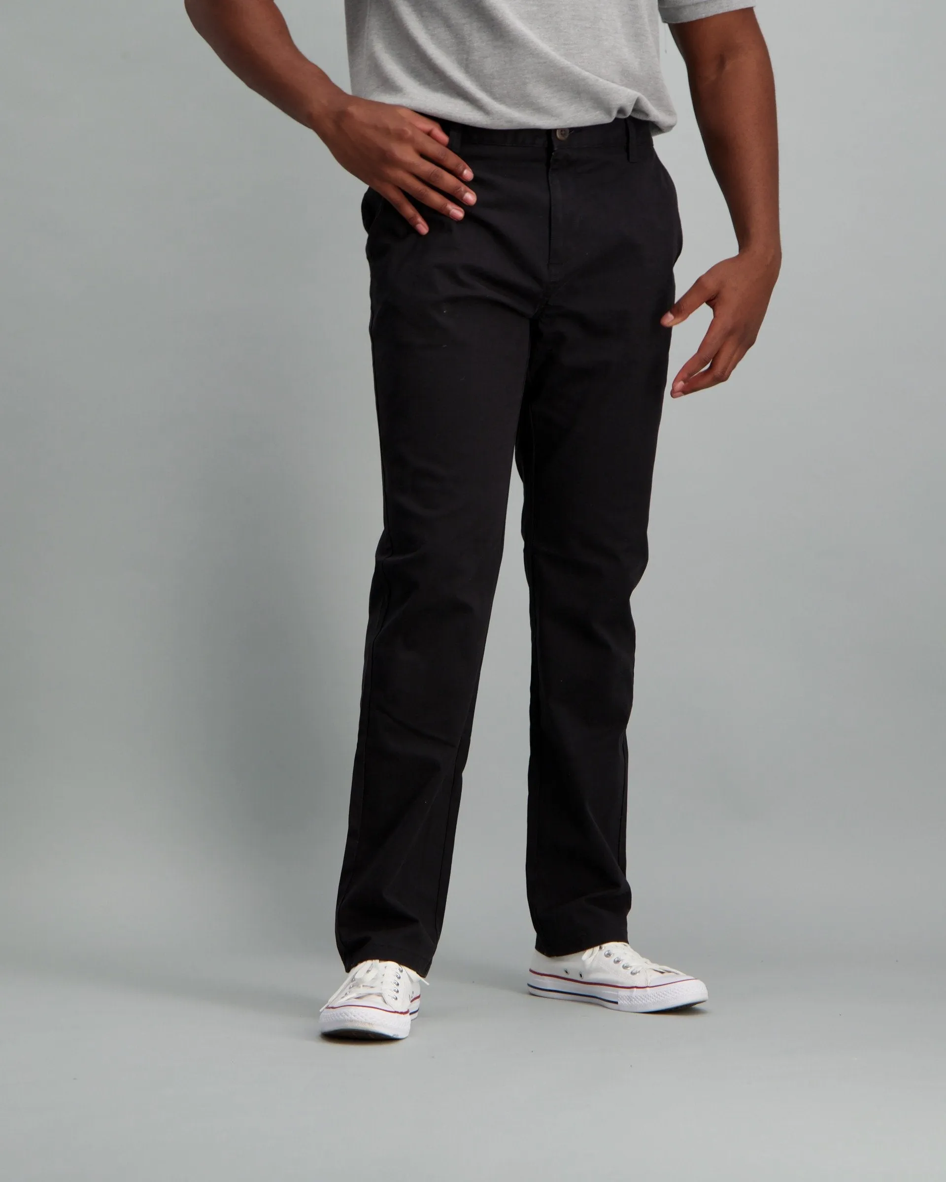 Men's Slim Stretch Chino - Black