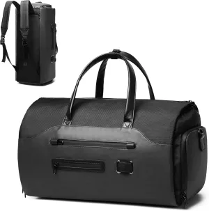 Men's Travel Tote Handbag Oxford Cloth Large Capacity Overnight Weekend Bag Crossbody Duffle Bags for Outdoors Camping (Black)