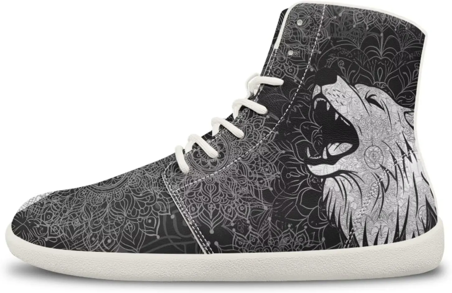 Men's Wolf Running Shoes Slip On Business Sneakers High Top Walking Gym Tennis Athletic Shoes