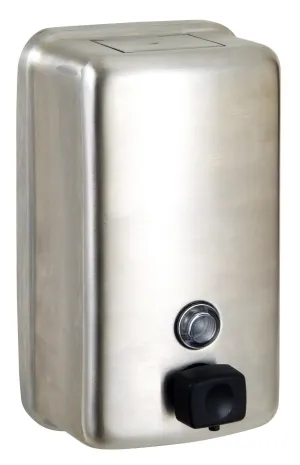 Metlam Ellipse Button Pump Soap Dispenser - Satin Stainless Steel