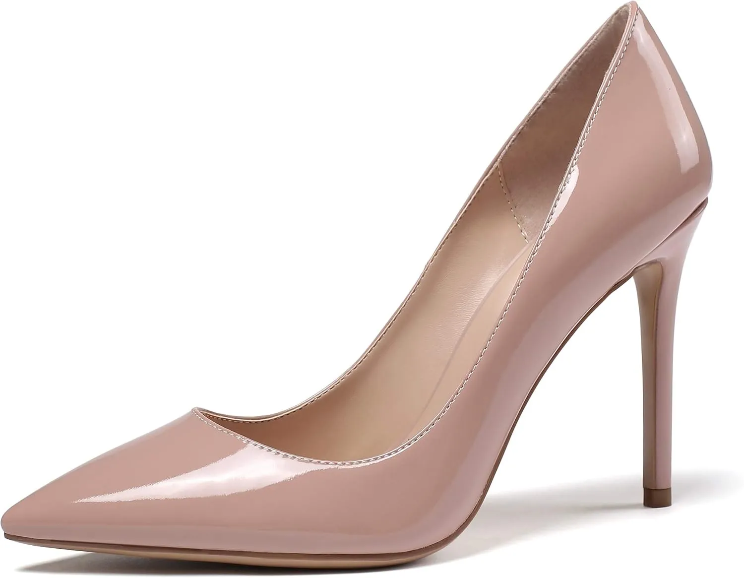 Mettesally Women's High Heels Closed Pointed Toe Pumps Stiletto Heel Party Wedding Basic Shoes